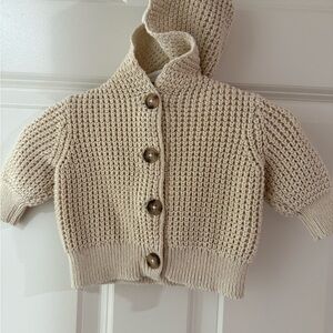 Old Navy Baby Cozy Knit Button-Up Sweater Size 0-3 Months Unisex